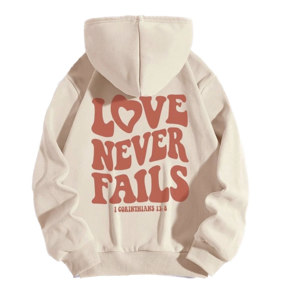 Love Never Fails Graphic Hoodie